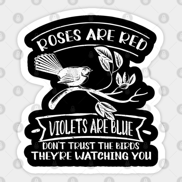 Bird Drone If it flies it spies Birds aren't real Sticker by IngeniousMerch